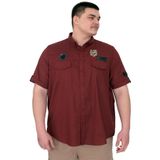 Mode XL U25601B Bordo Çift Kapaklı Gabardin Erkek Gömlek
