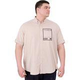 Mode XL U25603 Mode09 Bej Gabardin Erkek Gömlek