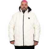 Mode XL U25701 Kapitone Kapüşonlu Ekru Erkek Mont