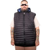 Mode XL U25720 Parlak Siyah Kapitone Erkek Yelek