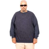 Mode XL U25819 İndigo Selanik Bisiklet Yaka Erkek Sweatshirt