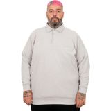 Mode XL U25821 Gri Polo Waffle Erkek Kazak