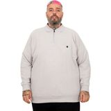 Mode XL U25822 Gri Polo Waffle Erkek Kazak