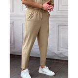 Modefendicom Asimetrik Paça Jogger Pantolon - Krem - XL