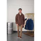 Modefendicom Oversize Peluş Mont - Kahverengi - XL