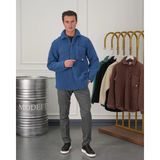 Modefendicom Oversize Peluş Mont - Lacivert
