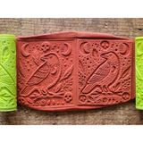Model 193 -Karga Motifi Deboss & Emboss İkili Set - Polimer Kil Seramik Çamuru Doku Oklavası