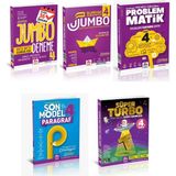 Model 4.sınıf Jumbo Deneme+Olimpiyat Sb.+Süper Turbo Sb.+Problemmatik+Son Model Paragraf (5'li Set)