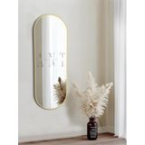 Model Alfa Dekoratif Ayna Duvar Aynası Konsol Aynası Mdf Elips Ayna 120x50 120 X 50 Gold