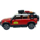 Model Araçlar - Metal Sesli Off-Road Araba 22 cm - Kırmızı (Lisinya)