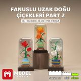 Model Brixx Modelbrixx Fanuslu Uzak Doğu Çiçekleri Part 2 Yapı Bloğu Seti 795 Parça
