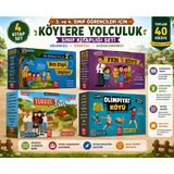 Model Çocuk 3. ve 4. Sınıf Köylere Yolculuk Sınıf Kitaplığı Seti | 4 Kitap | 40 Hikâye | Eğitici Hikâye Serisi