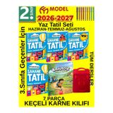 Model Eğitim 2. Sınıf Şahane Tatil Kitabı Seti Tüm Dersler Yaz Seti 7 Parça Karne Kılıfı Tablet Kalem