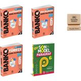 Model Eğitim Yayıncılık Model Eğitim 6. Sınıf Banko Matematik Fen Türkçe ve Paragraf Soru Bankası 4lü Set + Telefon Standı
