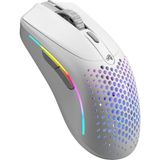 Model O 2 Mini Kablosuz Beyaz Oyuncu Faresi: 57 Gram, 210 Saate Kadar Pil Ömrü, Çifte Kablosuz 2.4 Ghz ve Bluetooth 5.2, 26K Optik Sensör, 80 Milyon Tıklama, 6 Programlanabilir Düğme,