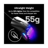 Model O Eternal Rgb Kablolu Gaming Mouse - 55G Ağırlık - Rgb - 6 Tuş - 12.000 Dpı - Siyah
