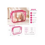 MODEL Su Geçirmez Pvc Makyaj Ve Organizer Düzenleyici Seyahat Çantası 25x18x7 cm