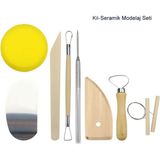 Modelaj Seti, Kil, Seramik, , Çömlekçilik, Heykeltraş, Modelleme-8 Parça