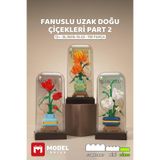 ModelBrixx Fanuslu Uzak Doğu Çiçekleri Part 2 Yapı Bloğu Seti, 795 Parça, 12+ Yaş