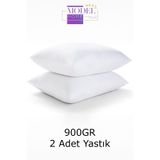MODELHOME 2 Adet Boncuk Silikon Yastık (900 gram ) Antialerjik (50x70 Cm )