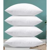 MODELHOME 4 Adet Boncuk Silikon Yastık (700 Gram ) Antialerjik (50 x 70 cm ) - 50 x 70 cm - Beyaz