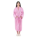 MODELHOME Soft Line Pamuklu Şalyaka Pembe Renkli (L-XL-2XL-3XL-4XL) Büyük/Battal Beden Bornoz Pembe 2XL Unisex