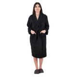 MODELHOME Soft Line%100 Pamuklu Şalyaka (L-XL-2XL-3XL-4XL) Büyük/Battal Beden Siyah Renkli Bornoz SİYAH XL Unisex