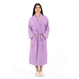 MODELHOME Soft Line%100 Pamuklu Şalyaka Lila Renkli (L-XL-2XL-3XL-4XL) Büyük/Battal Beden Bornoz FUŞYA 3XL Unisex