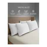 MODELHOME Yastık Alezi Sıvı Geçirmez %100 4'lü Pamuk Yastık Koruyucu 50x70 Cm 4 LÜ SIVI GEÇİRMEZ YASTIK ALEZİ Tek Ebat 50 x 70