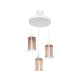 Modelight Aksel 3'lü Bal Optik Camlı Avize