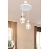 Modelight Alba Bal 2'li Optik Camlı Avize
