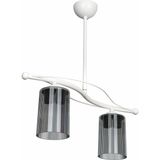 Modelight Alba Füme 2'li Optik Camlı Avize