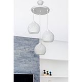 Modelight Ball 3'lü Çember Kırıık Beyaz Avize