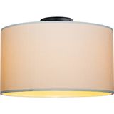 Modelight Goza 38CM Silindir Plafonyer Avize Hasır Krem