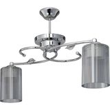 Modelight Işıl 2'li Optik Füme Camlı Avize