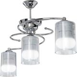 Modelight Işıl 3'lü Optik Şeffaf Camlı Avize