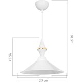 Modelight Maya Karo Beyaz/beyaz Tekli Yemek Odası Oturma Odası Salon Mutfak Avize - Parlak Beyaz