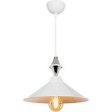 Modelight Maya Karo Beyaz/krom Tekli Yemek Odası Oturma Odası Salon Mutfak Avize - Krom - Beyaz
