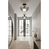 ModeLight Roma Füme Siyah Krom Plafonyer Avize - Modern Retro Tavan Aydınlatması - Salon, Yatak Odası, Mutfak, Koridor, Antre Ve Hol Tavan Aydınlatması