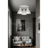 Modelight RONDA 3LÜ PLAFONYER AVİZE ŞEFFAF SALON-OTURMA-ÇOCUK-YEMEK-YATAK ODASI-ANTRE-MUTFAK