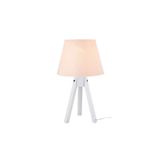 Modelight Tripod Abajur Beyaz Ayak / Beyaz Sapka Mdl.2639