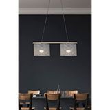 ModeLight Zigana 2'li Naturel Siyah Artı Desenli Avize