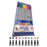 Modellino 10'lu Fineliner 04mm Uçlu Globox Smart Kids Keçe Uçlu Renkli Pvc Kalem Set