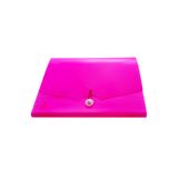 Modellino 12 Bölmeli Cepli Gözlü Körüklü Dosya A4 Neon Renkler 35X25CM - Pembe