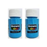 Modellino 2'li Nova Color Şişe Kumaş Boyası Forma Tişört Tekstil Çanta Ayakkabı Boyası Renk Seçenekli 30ml