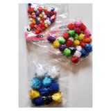 Modellino 3'lü 3 Boy 85 Adet Simli Ponpon Bir Arada - 10mm 50 Adet - 20mm 25 Adet - 30mm 10 Adet