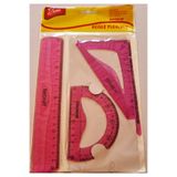 Modellino 3'lü Golden Kit Kırılmaz Esnek Flexible Cetvel Takımı