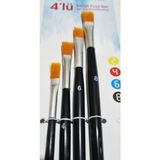 Modellino 4'lü Yağlı Boya Akrilik Fırça Seti Rbns RF-11 No: 2-4-6-8 Kaliteli Fırçalar