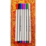 Modellino 7'li Pembe Yeşil Mor Fuşya Lacivert Siyah Kırmızı Piano Fineliner Keçeli Kalem