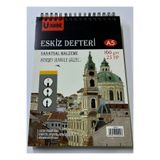 Modellino A5 Eskiz Defteri Üstten Metal Spiralli Dmnc Sketch Art Book 160gr 25 Yaprak
